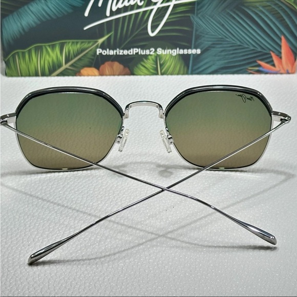 Maui Jim Moon Doggy Titanium  Men Women Unisex Gunmetal Red Japan RM874-02D - Picture 3 of 3
